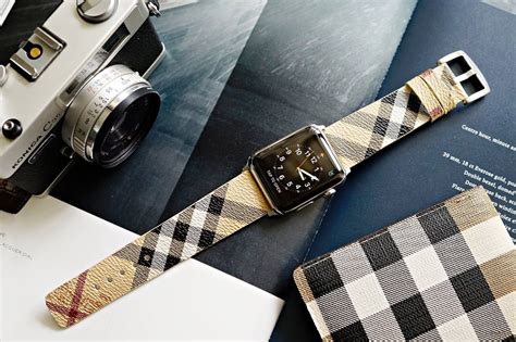 real burberry apple watch band|Burberry watch band men.